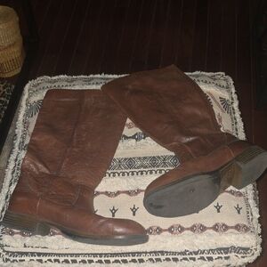 Brown Leather  Boots